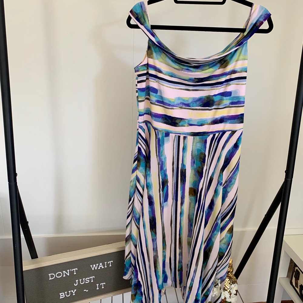 ECI NY watercolor dress